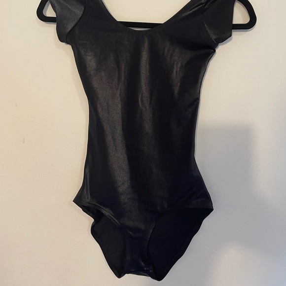 blackmilk size small bodysuit. shiny, stretchy v flattering. - Picture 2 of 5